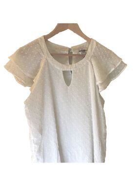 Ruffle Sleeve Blouse.